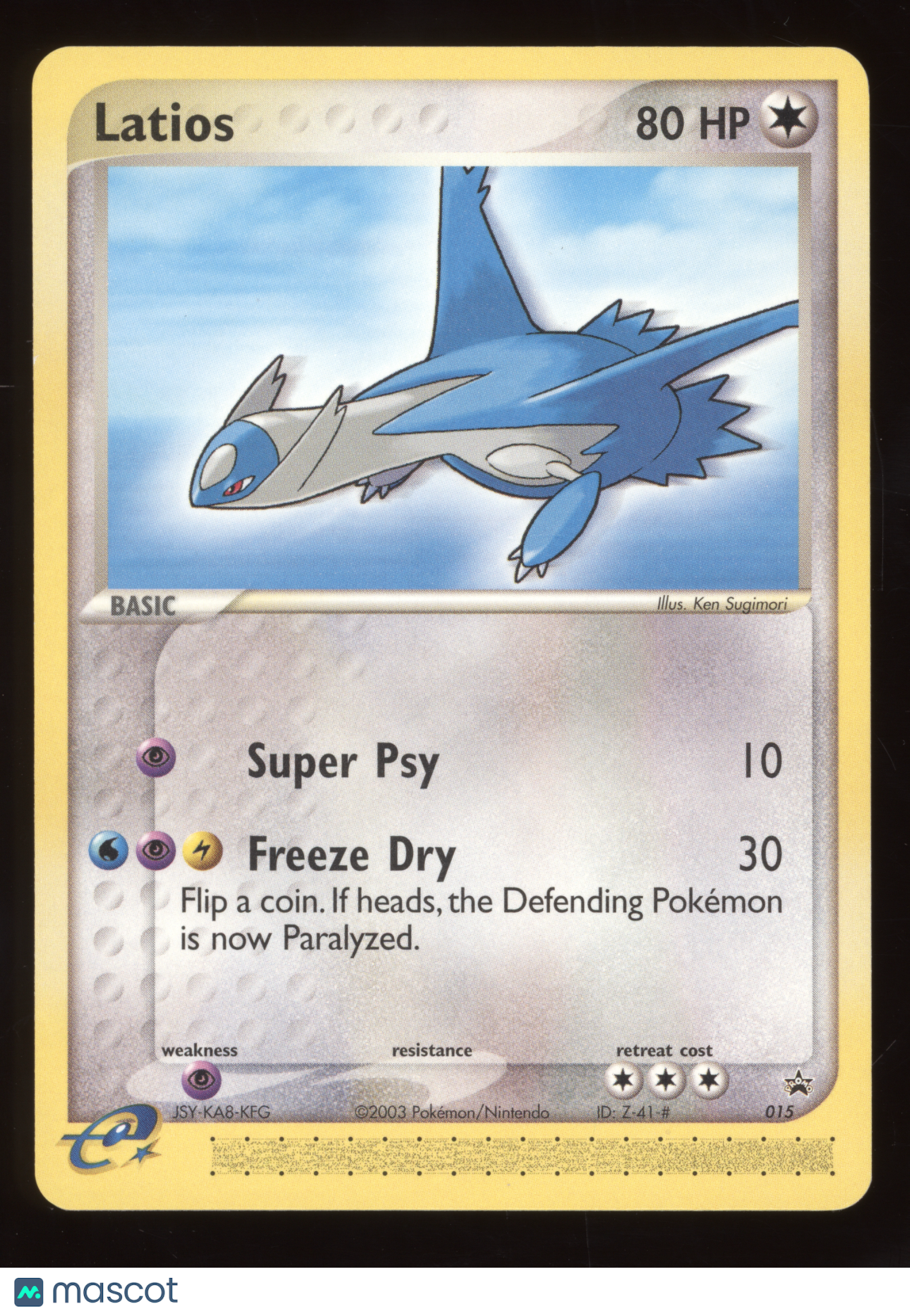2003 Pokeom Nintendo Promos Latios #015