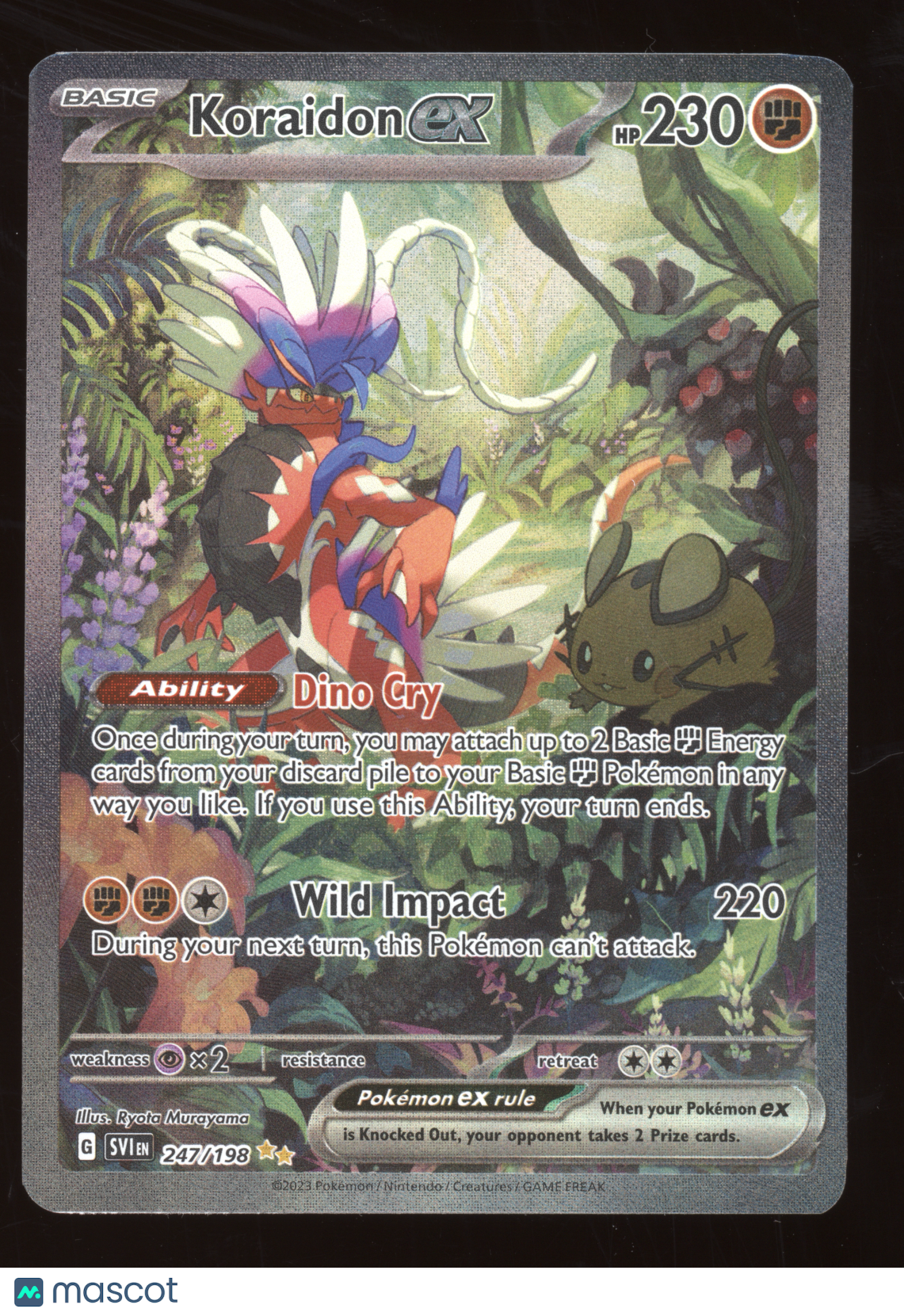 2023 Pokemon Scarlet & Violet Koraidon ex Secret Rare #247/198