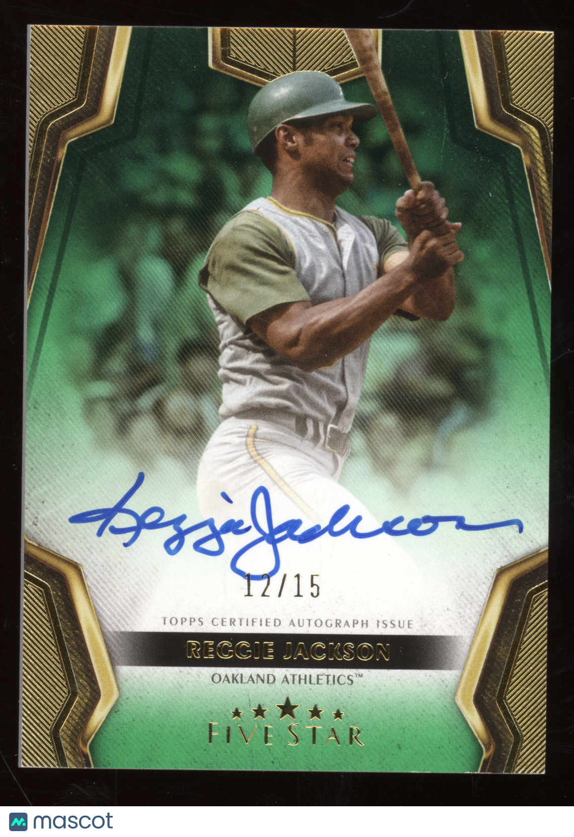 2024 Topps Five Star Autograph Reggie Jackson #FSA-RJA Green 12/15
