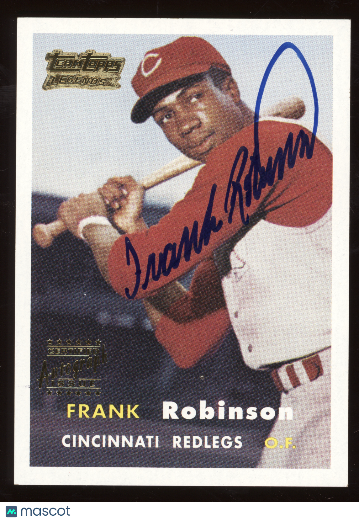 2001 Topps Team Topps Legend Autograph Card Frank Robinson #35