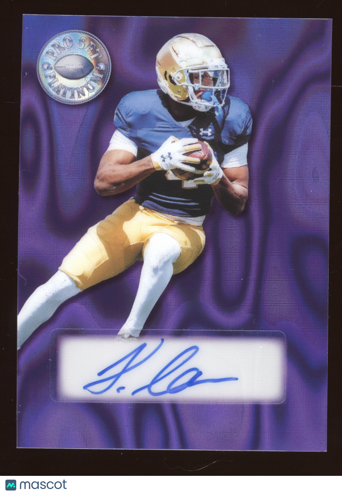 2025 Leaf Pro Set Platinum Autograph Jeremiyah Love #SP-JL1 Purple Lava 6/8