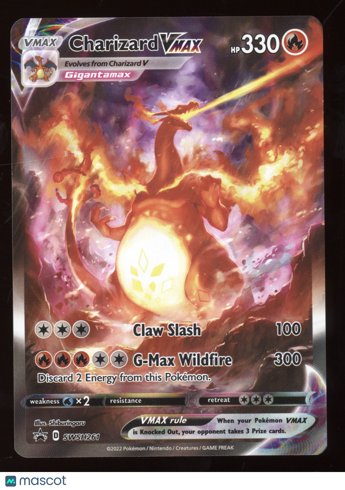 2022 Sword & Shield Charizard VMAX Black Star Promo #SWSH261
