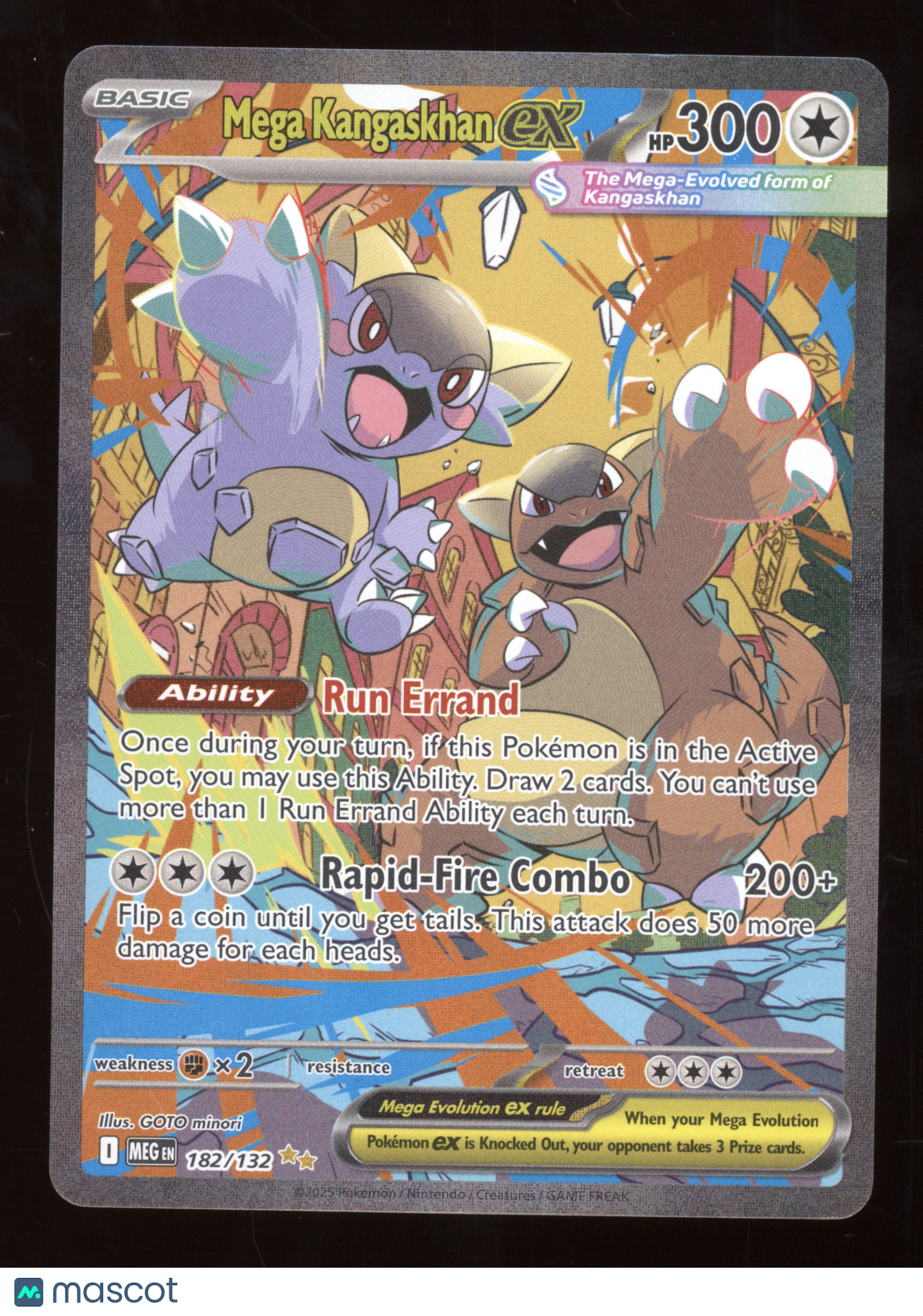 2025 Mega Evolution Mega Kangaskhan ex Secret Rare #182/132