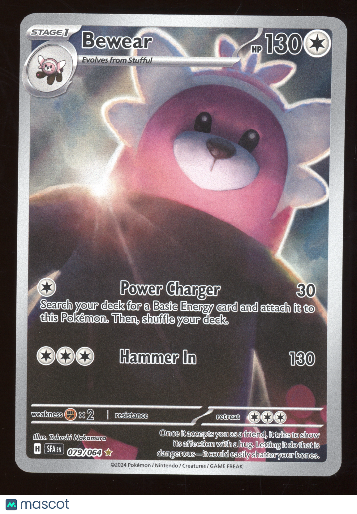 2024 Scarlet & Violet Shrouded Fable Bewear Secret Rare #079/064