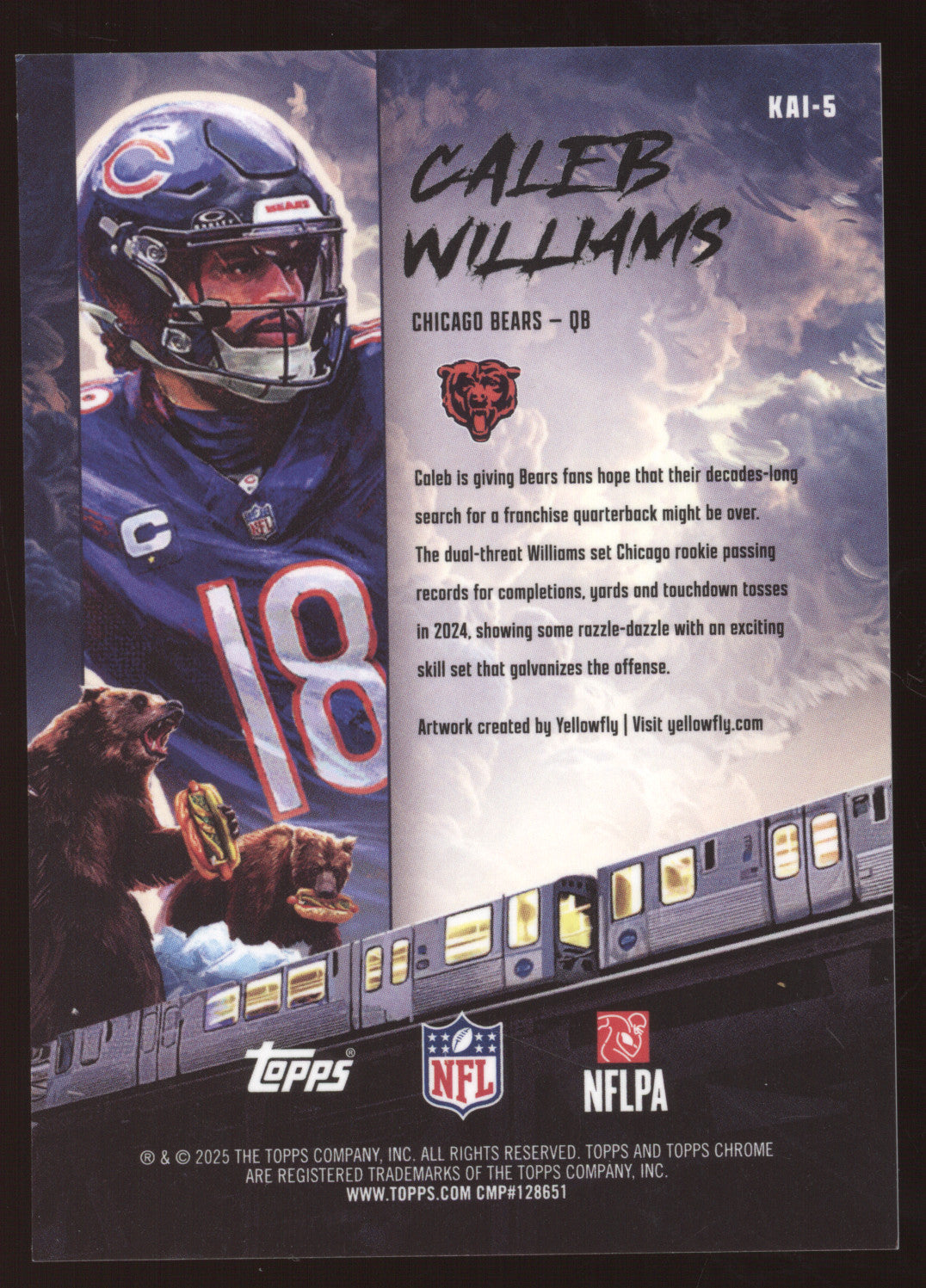 2025 Topps Kaiju Caleb Williams #KAI-5