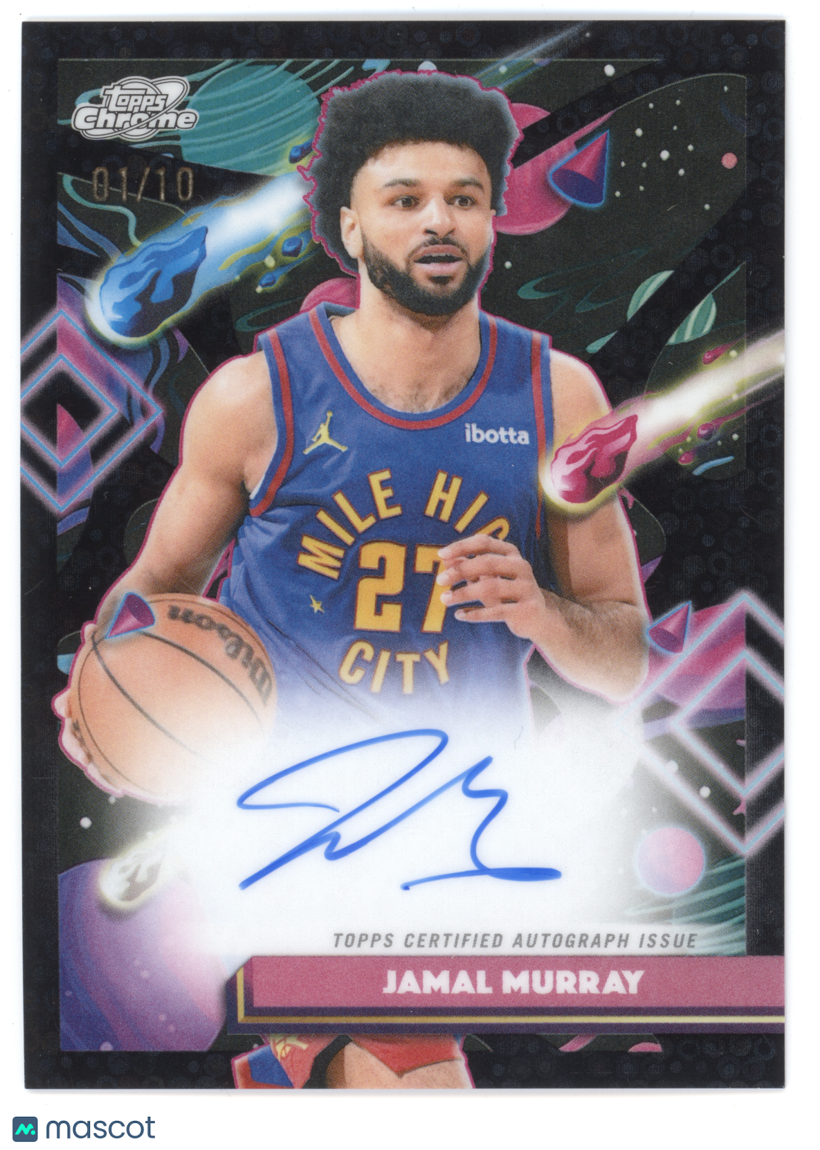 2026 Topps Cosmic Chrome Jamal Murray #CCA-JM Black Refractor 01/10