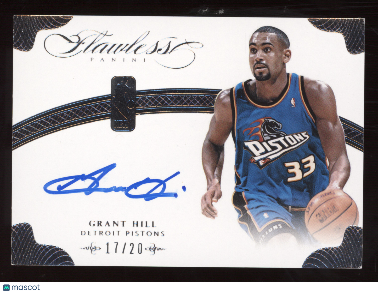 2013 Panini Flawless Grant Hill #NB-GH Autograph Silver 17/20