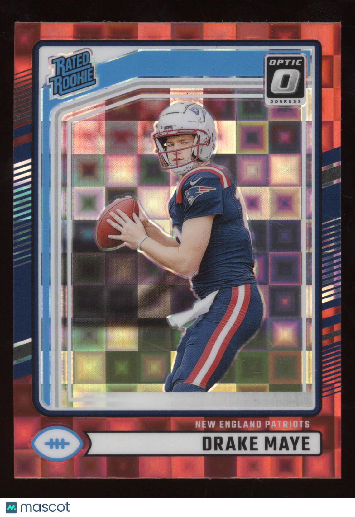 2024 Donruss Optic Drake Maye #379 Red Pandora