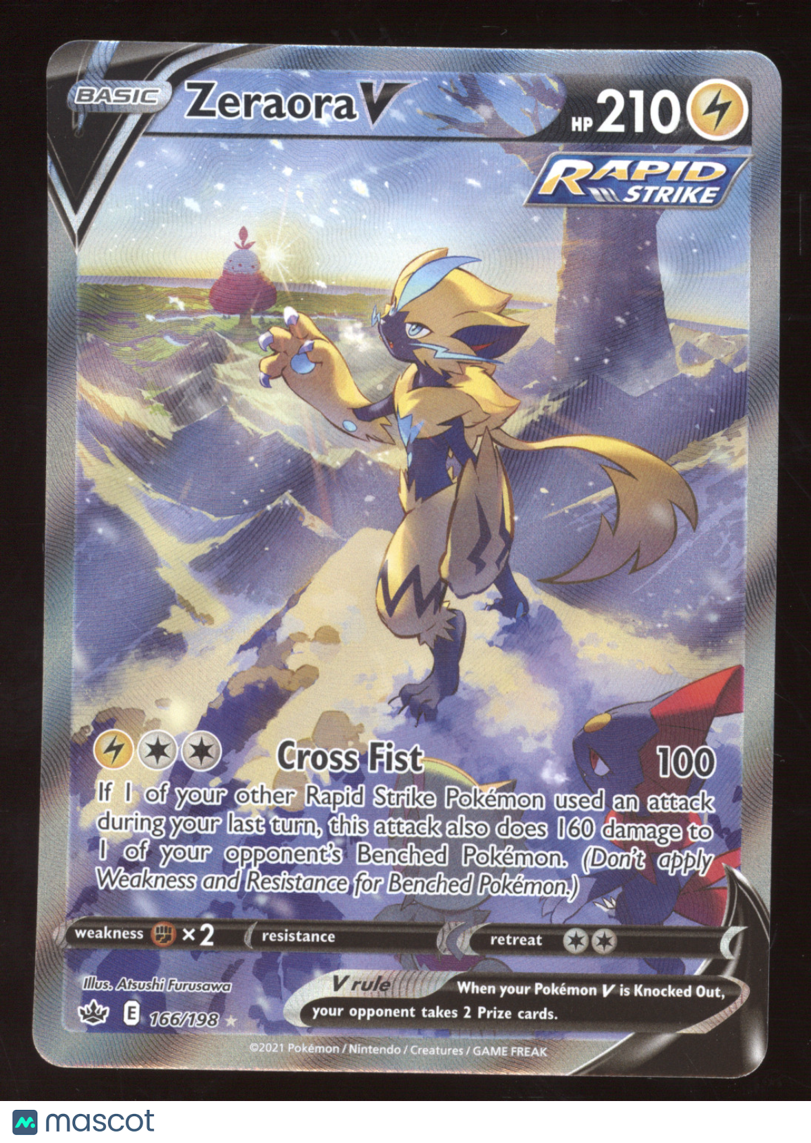 2021 SWSH Chilling Reign Zeraora V Rare Ultra #166/198 – Gameday Sports ...