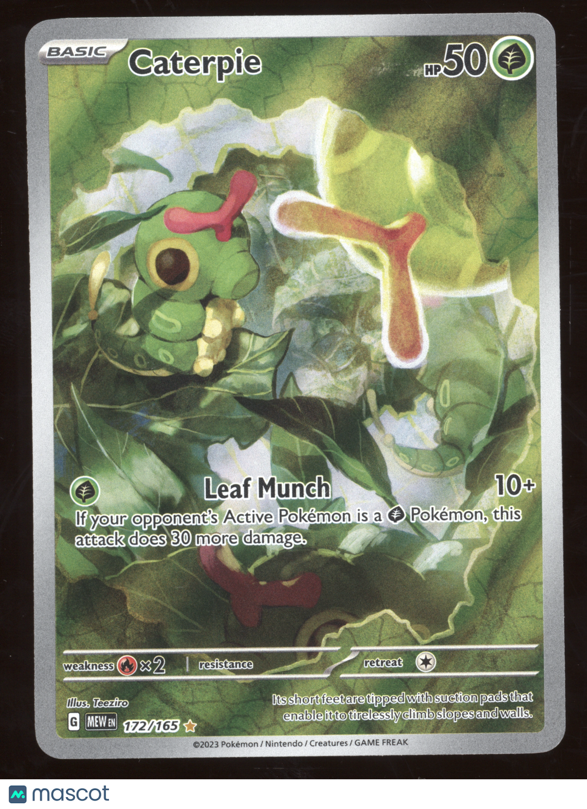 2023 Scarlet & Violet 151 Caterpie Secret Rare #172/165