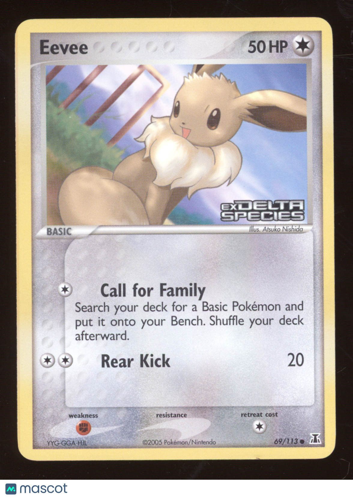 2007 EX Delta Species Eevee Expansion Stamp Holo #69/113