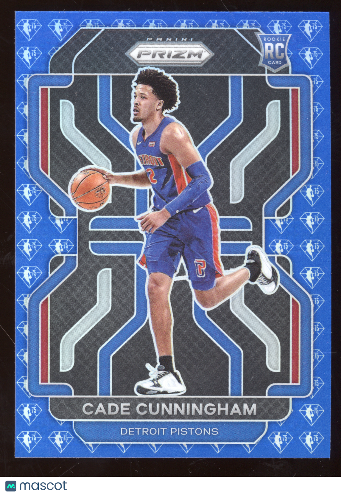 2021 Panini Prizm Cade Cunningham #282 75th Anniversary Blue RC