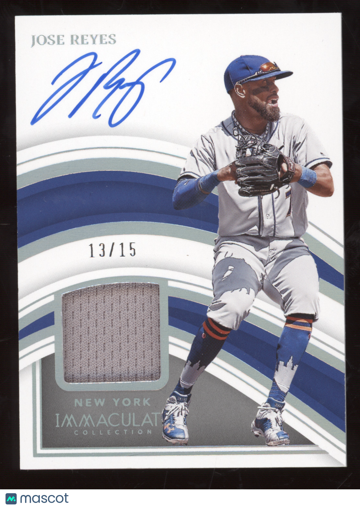 2023 Panini Immaculate Collection Jose Reyes #AM-JR Jersey Patch Auto 13/15