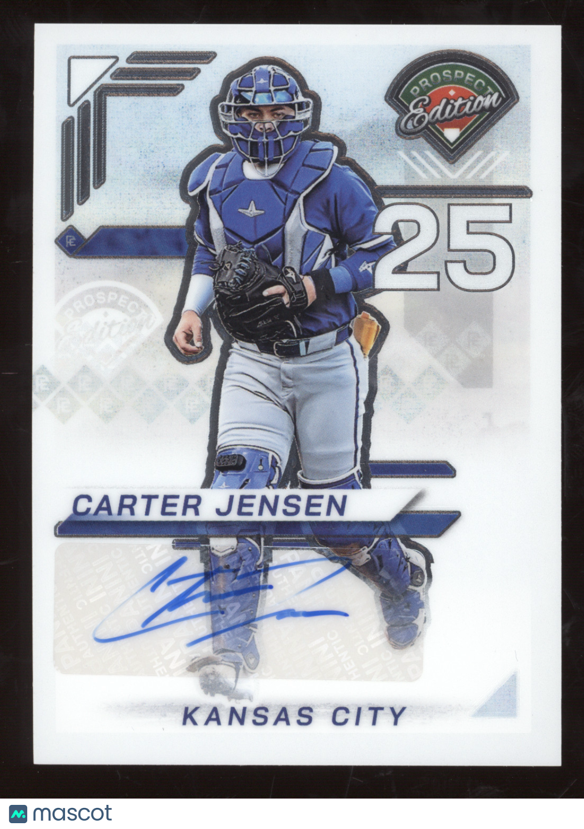 2025 Panini Prospect Edition Carter Jensen #154 Signature Prizm