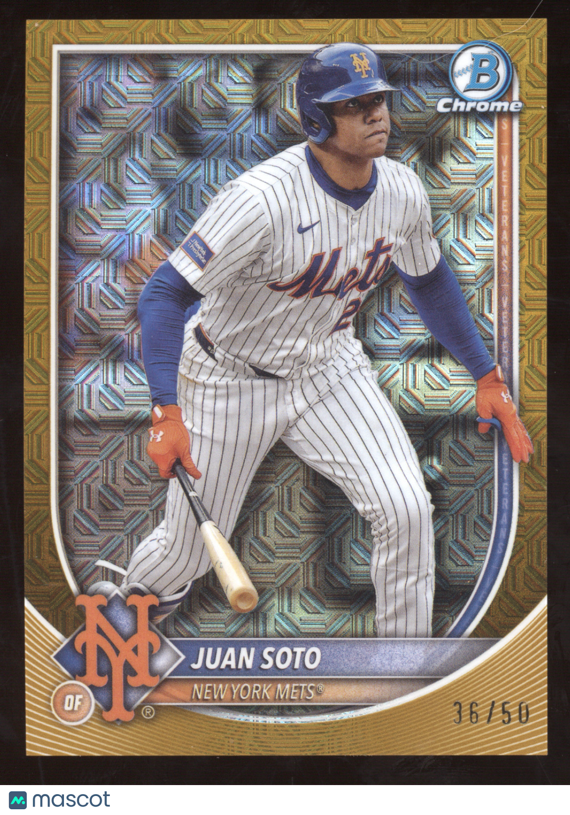 2025 Bowman Chrome Juan Soto #22 Gold Mojo Refractor 36/50