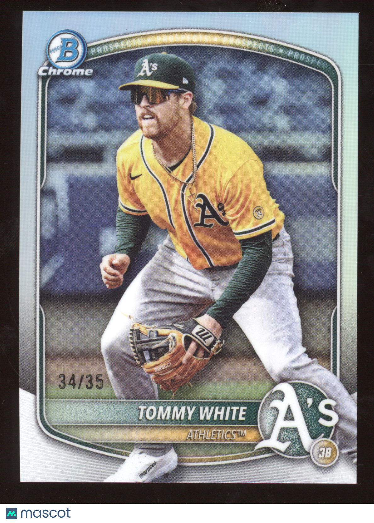 2025 Bowman Chrome Draft Tommy White #BDC-88 Refractor 34/35