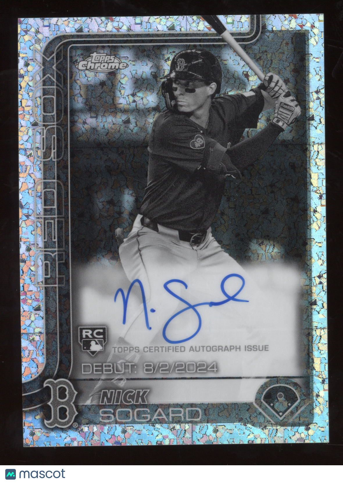 2025 Topps Chrome Update Nick Sogard #CRDA-NS Mini Diamond RC