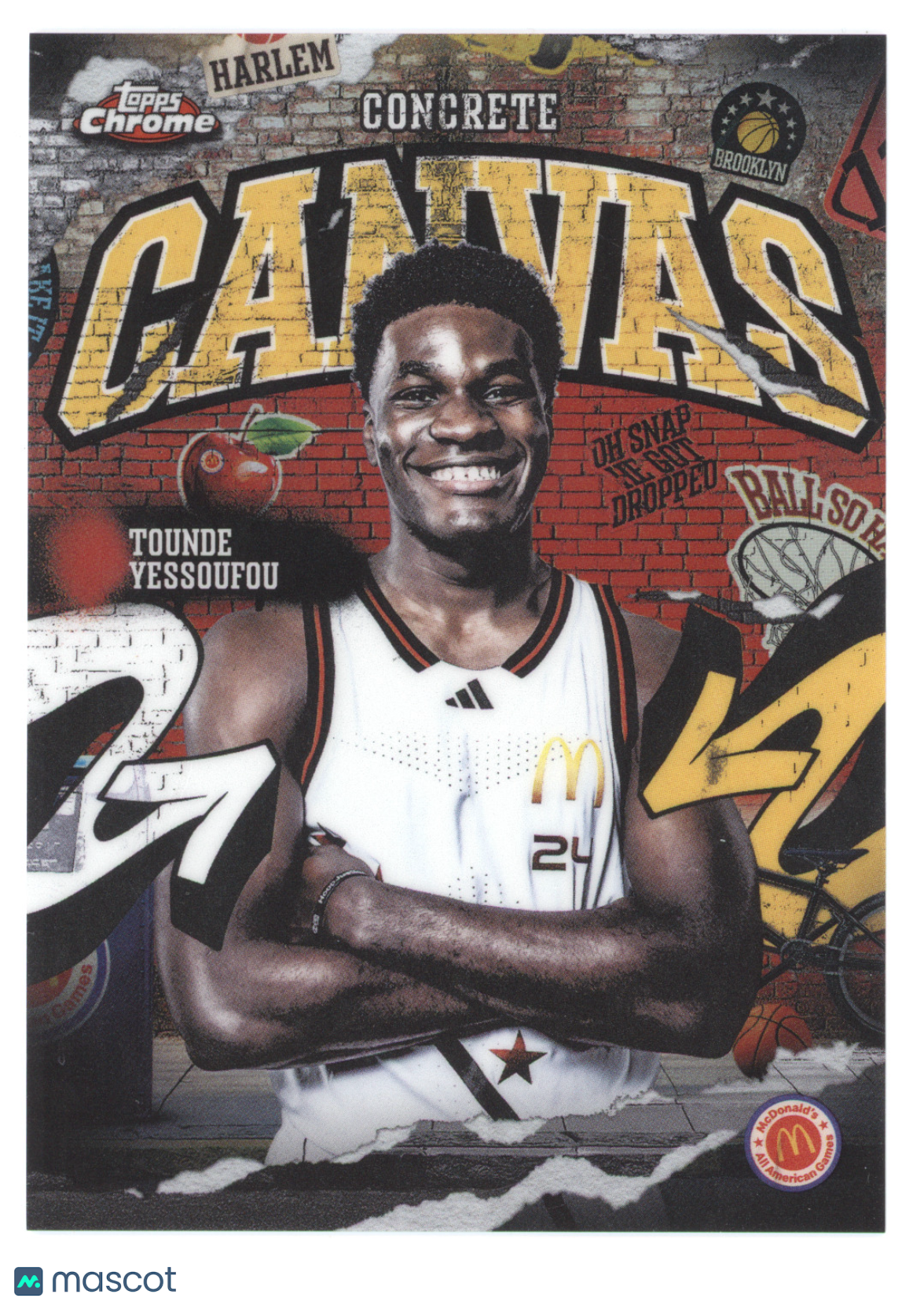 2025 Topps Chrome McDonald's All American Concrete Canvas Tounde Yessoufou #CC12