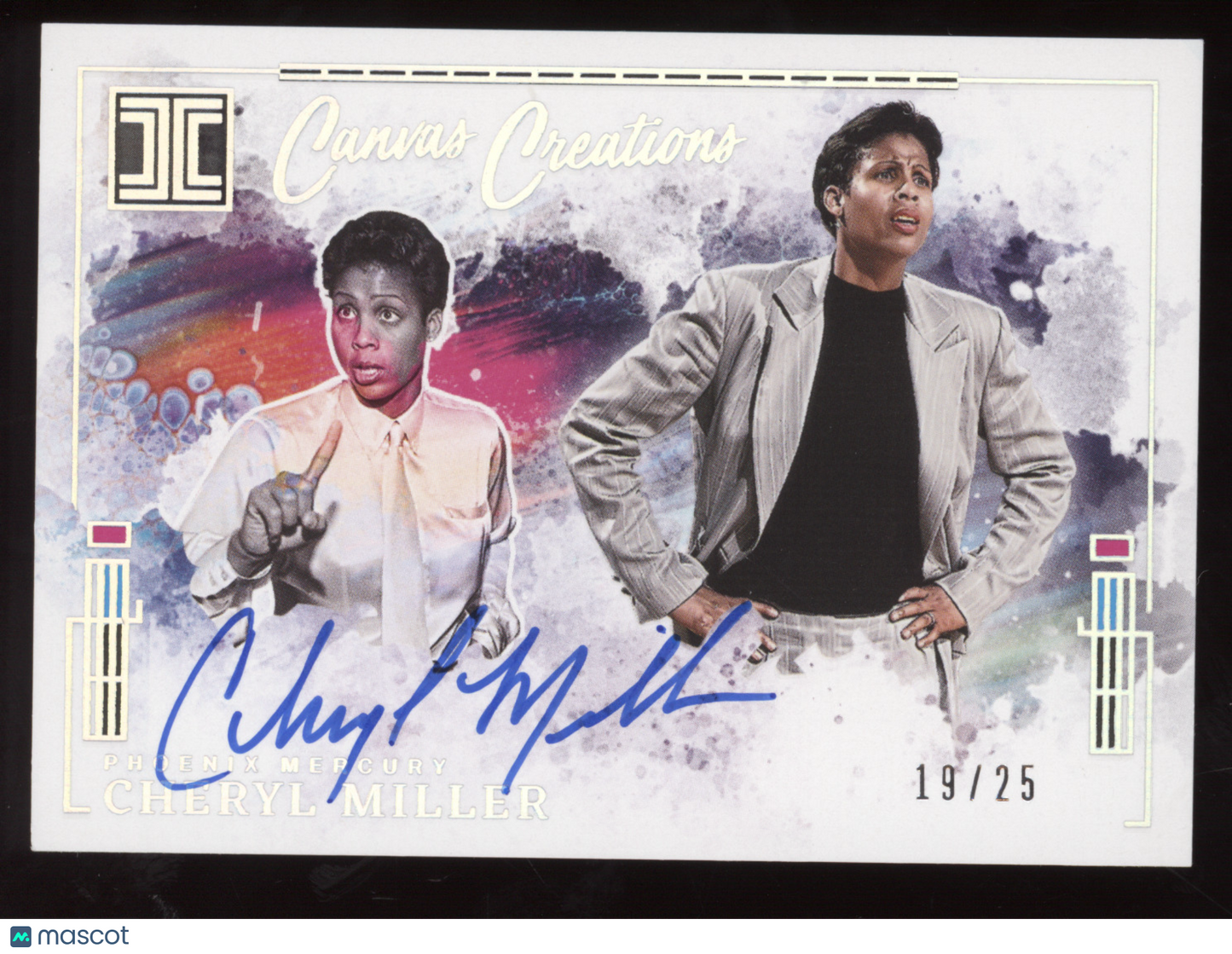 2025 Panini Impeccable Canvas Creations Cheryl Miller #CC-CM 19/25