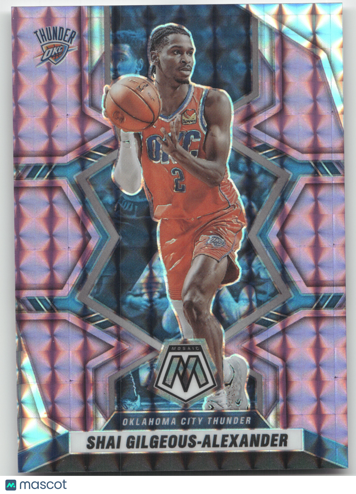 2021 Panini Mosaic Shai Gilgeous-Alexander #41 Purple Mosaic 05/49