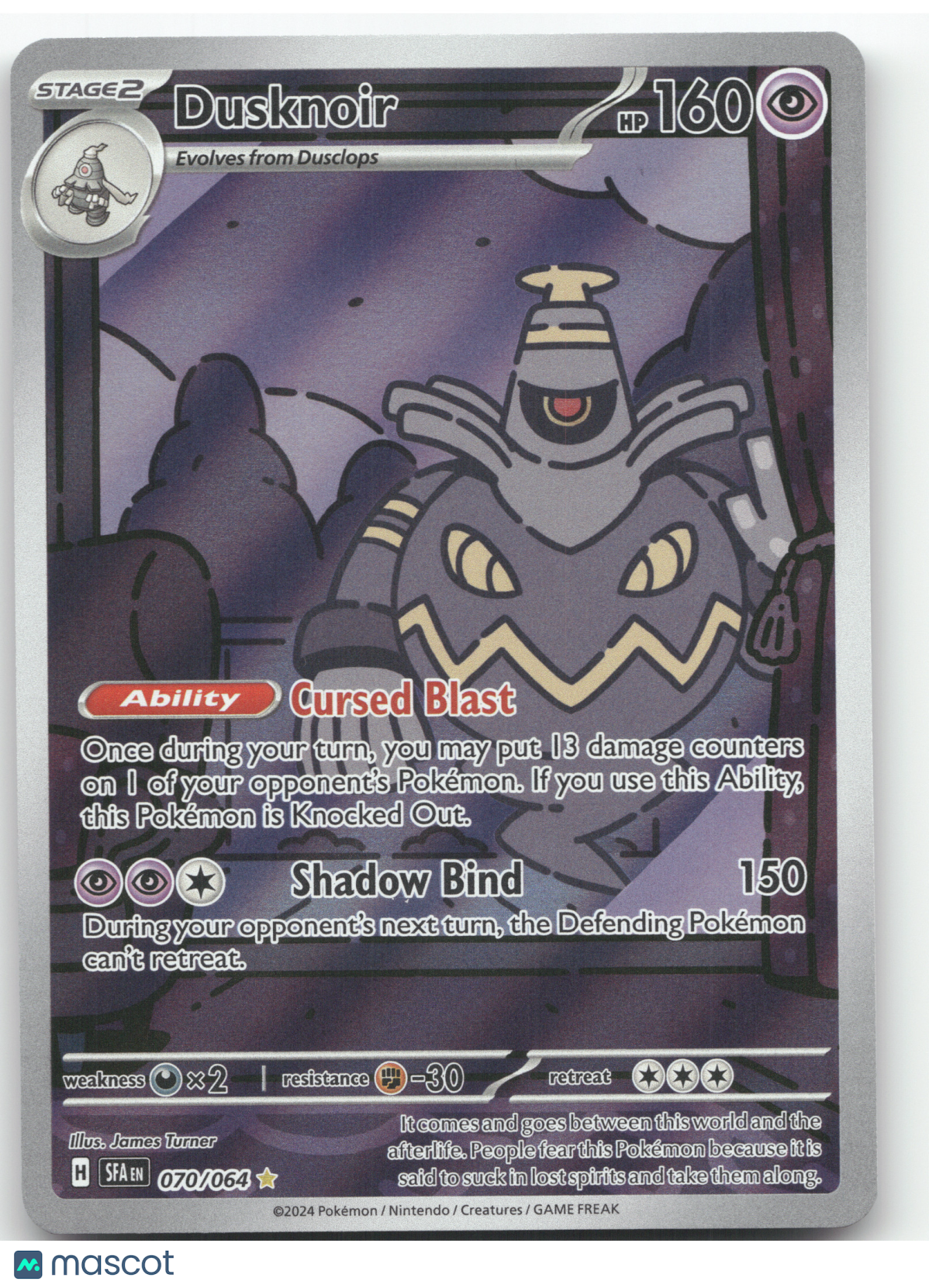 2024 S&V Shrouded Fable Dusknoir Secret Rare #070/064