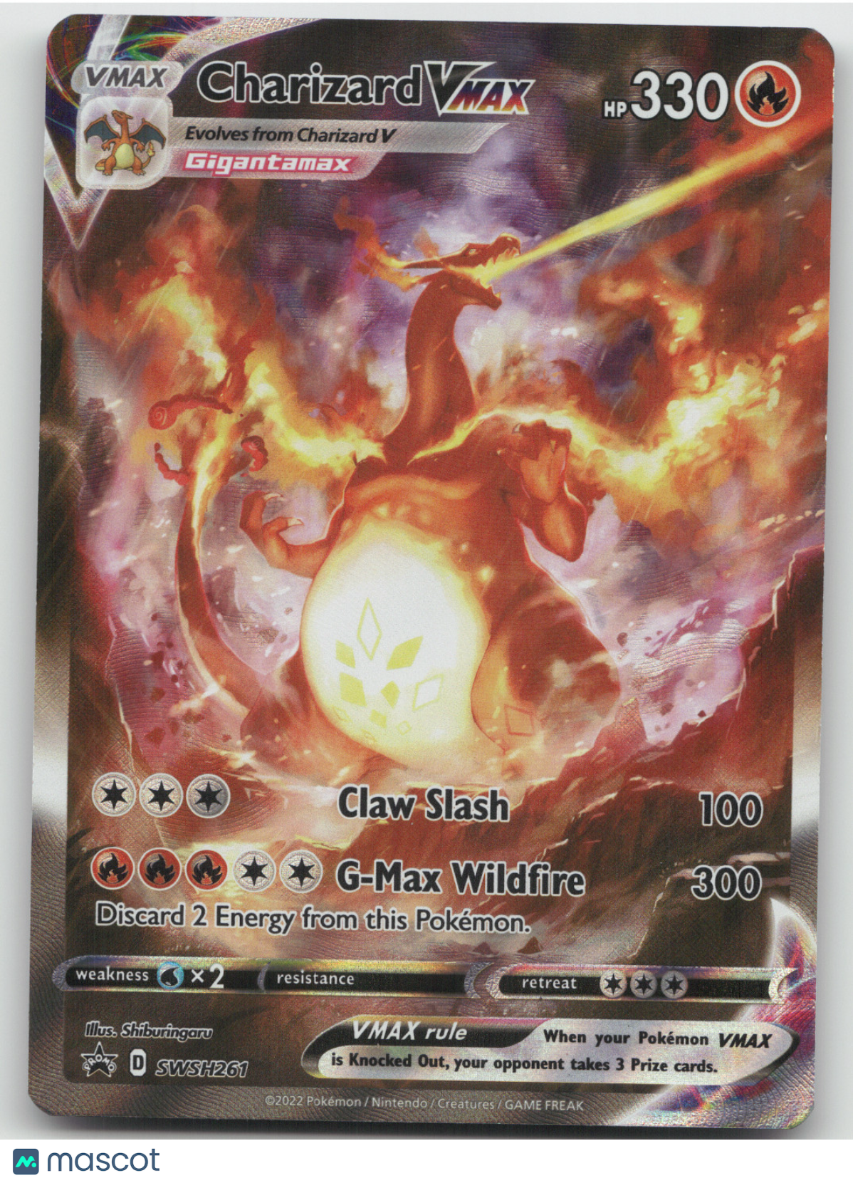 2022 Sword & Shield Charizard VMAX Black Star Promo #SWSH261