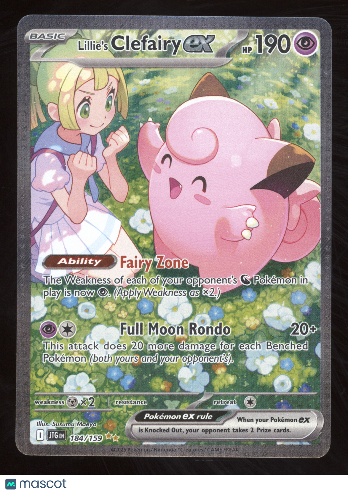 2025 S&V Journey Together Lillie's Clefairy ex Secret Rare #184/159