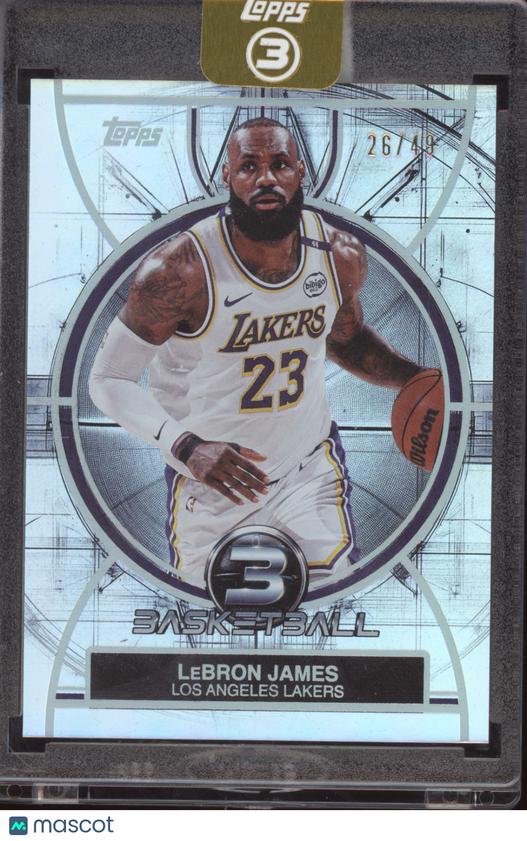 2025 Topps 3 Basketball LeBron James #42 Silver 26/49