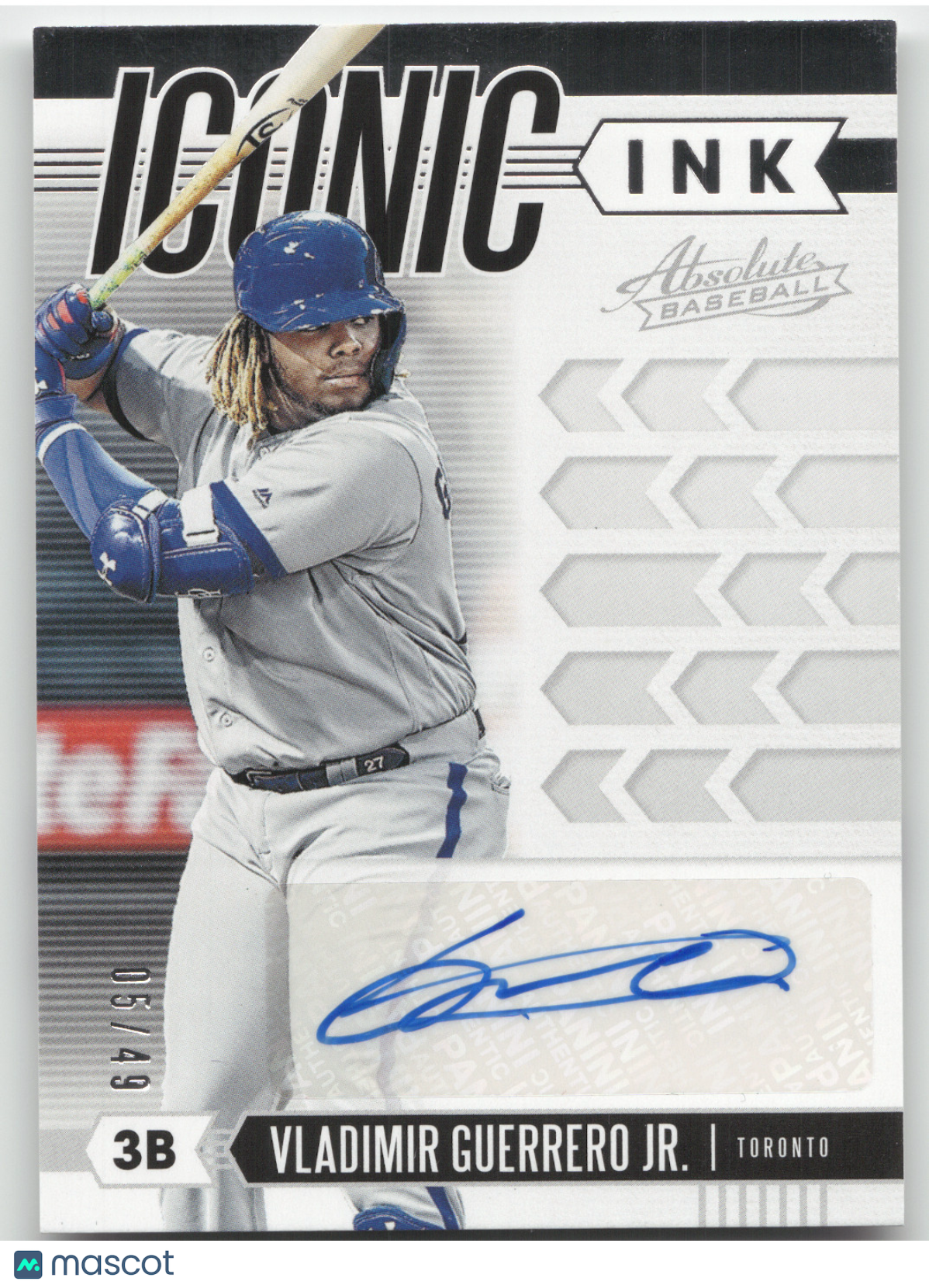 2020 Panini Absolute Baseball Iconic Ink Vladimir Guerrero Jr. #IC-VG 05/49