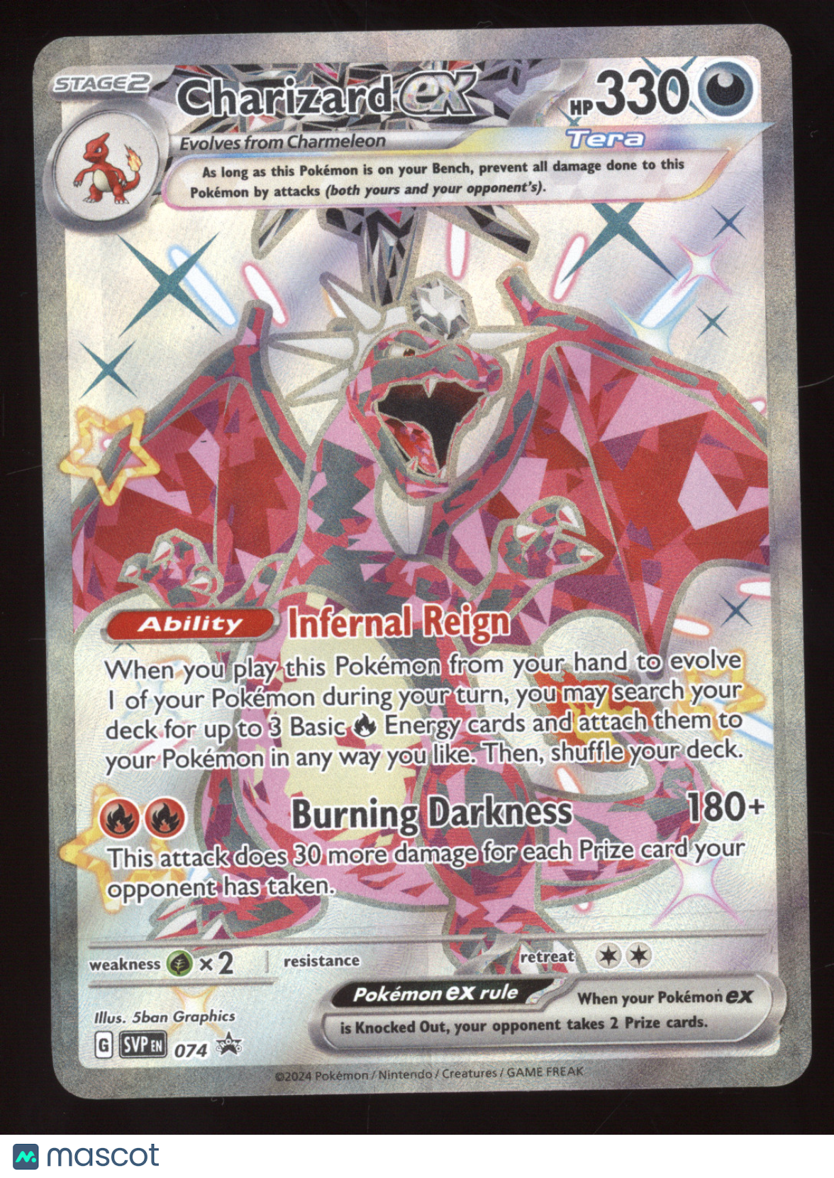 2024 Scarlet & Violet Charizard ex Black Star Promo #074