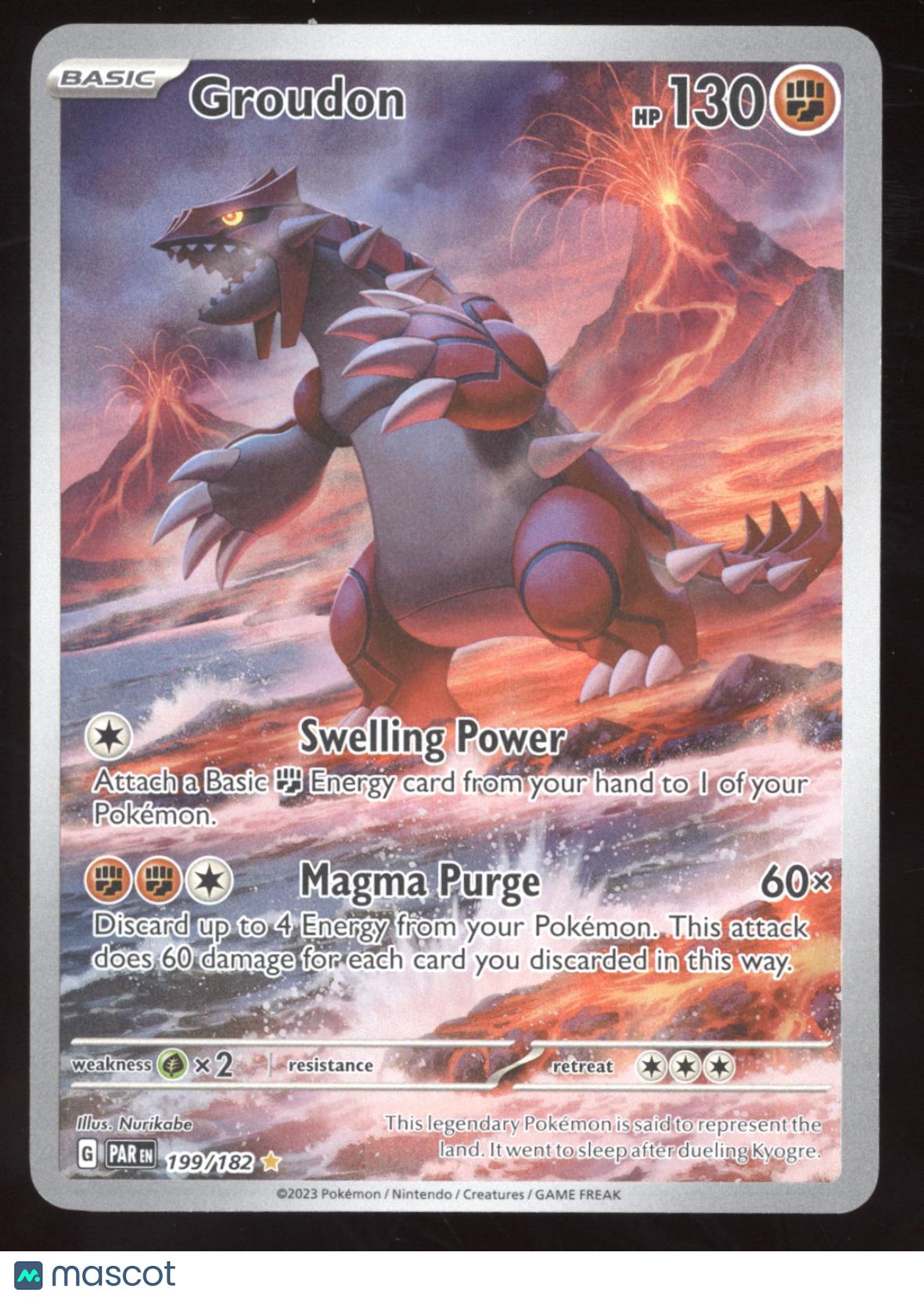 2023 S&V Paradox Rift Groudon Secret Rare #199/182