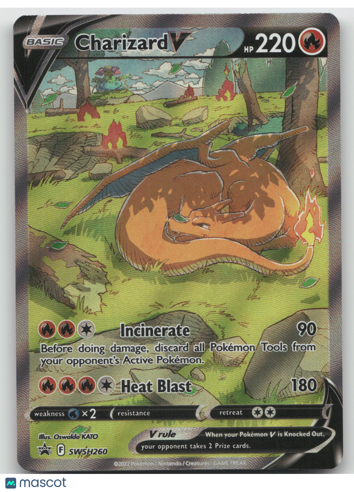 2022 Sword & Shield Charizard V Black Star Promo #SWSH260