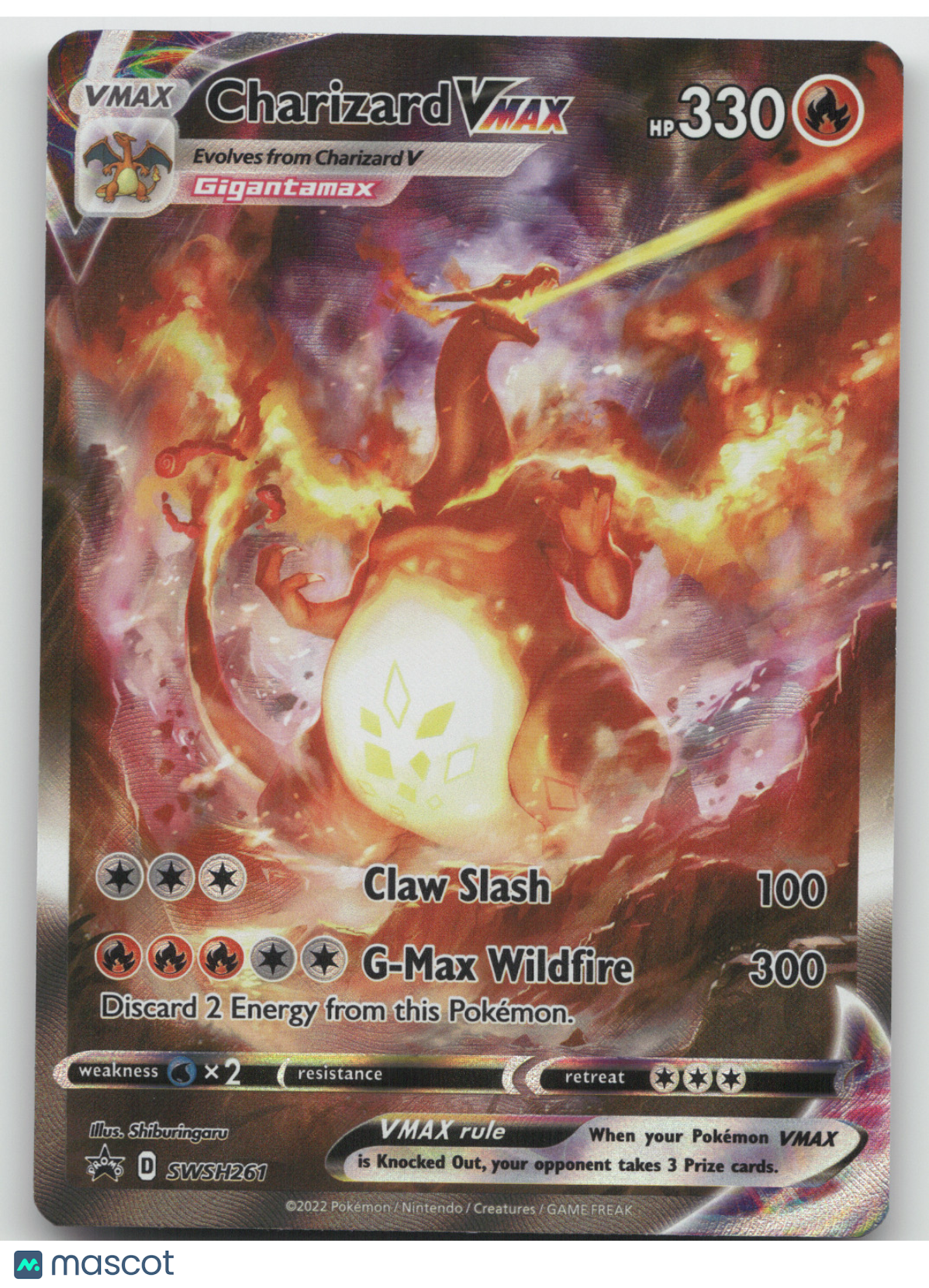 2022 Sword & Shield Charizard VMAX Black Star Promo #SWSH261