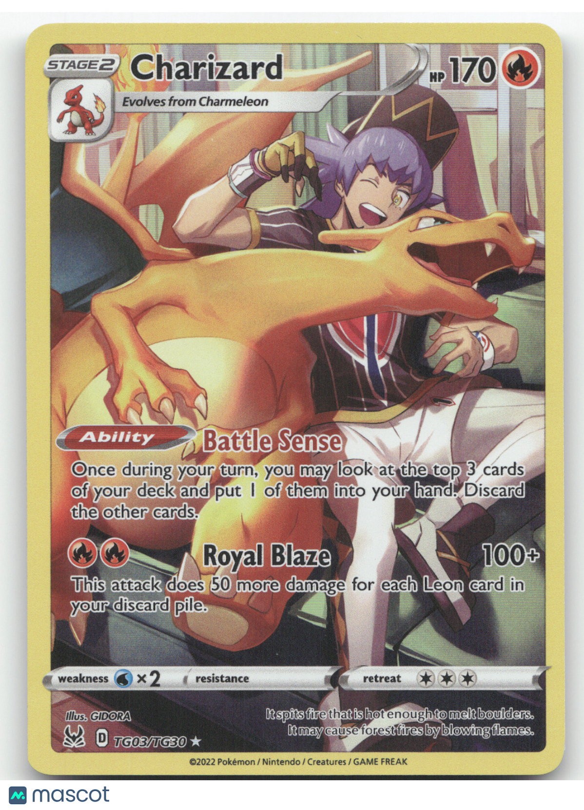 2022 SWSH Brilliant Stars Charizard Holo Rare #TG03/TG30