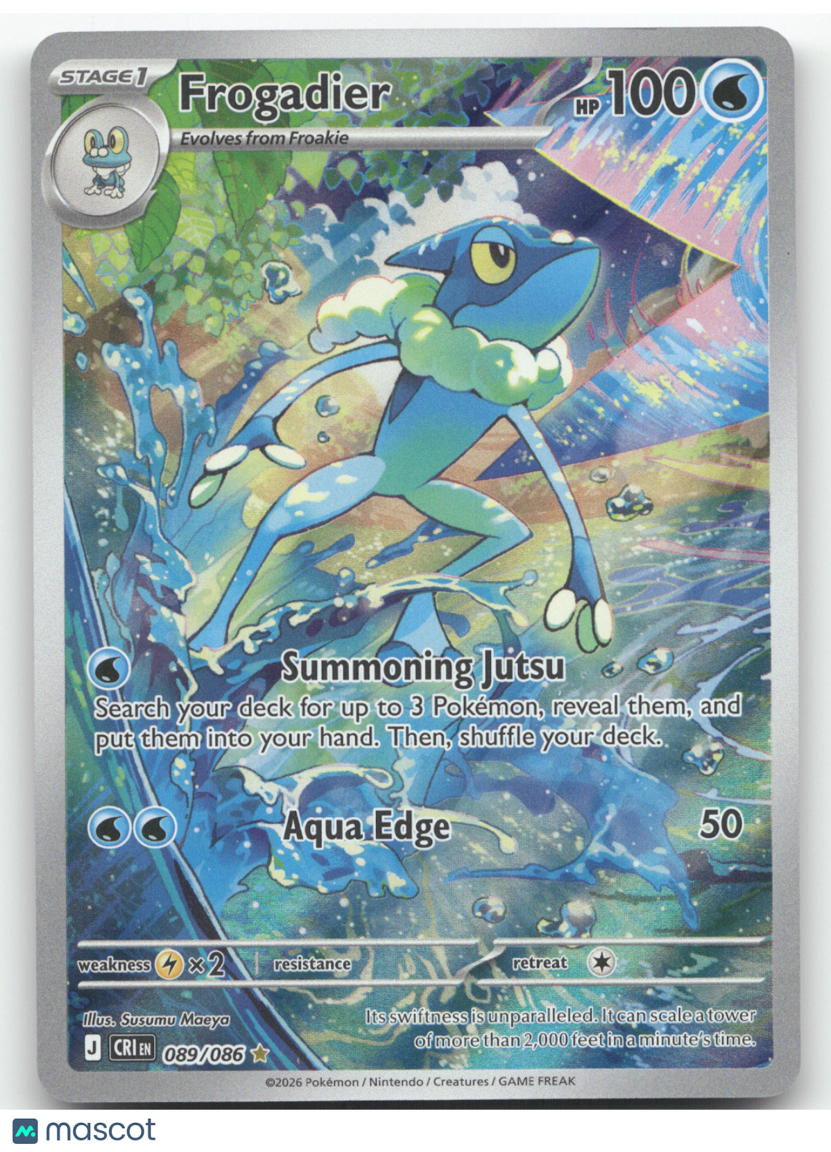 2026 Mega Evolution Chaos Rising Frogadier Secret Rare #089/086