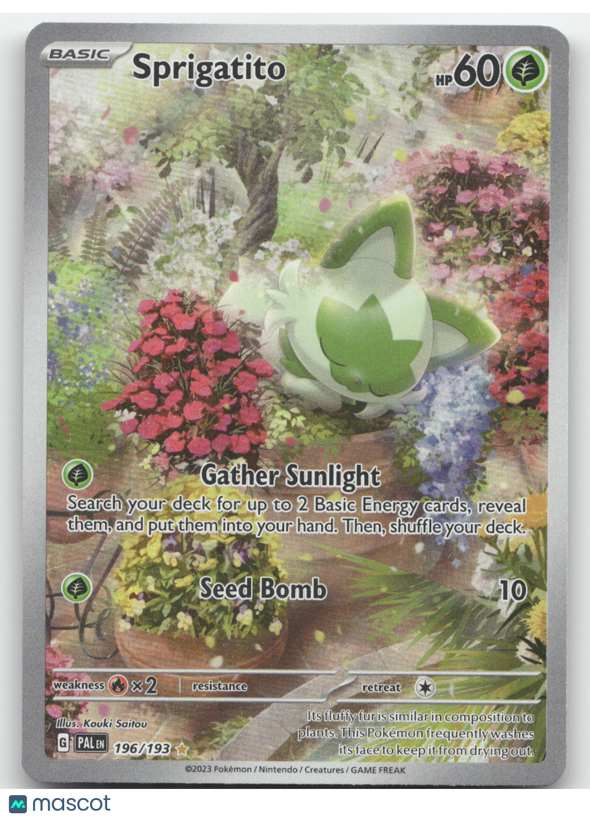 2023 S&V Paldea Evolved Sprigatito Secret Rare #196/193