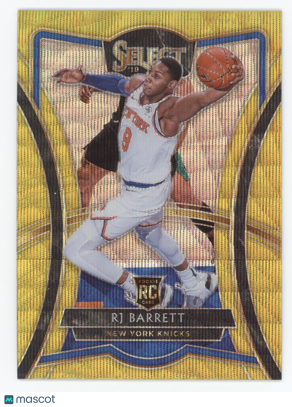 2019 Panini Select RJ Barrett #157 Gold Wave RC