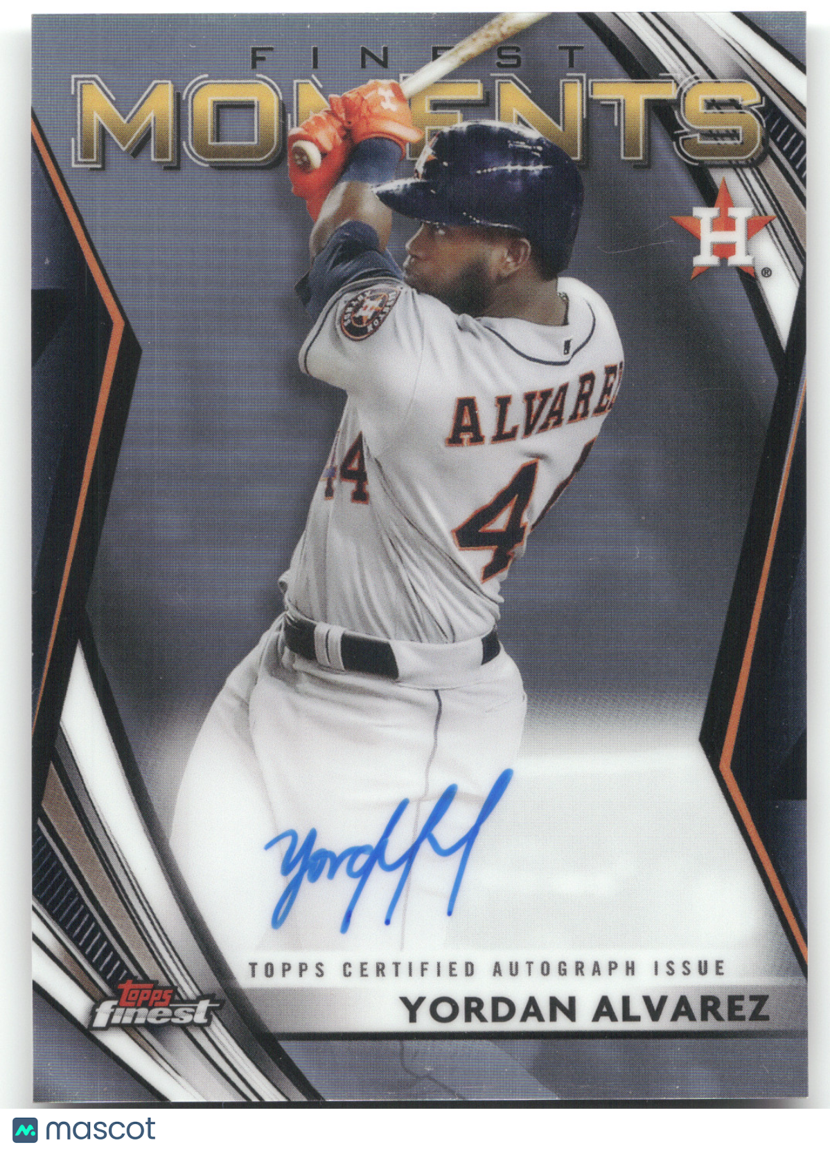 2021 Topps Finest Finest Moments Autographs Yordan Alvarez #FMA-YA