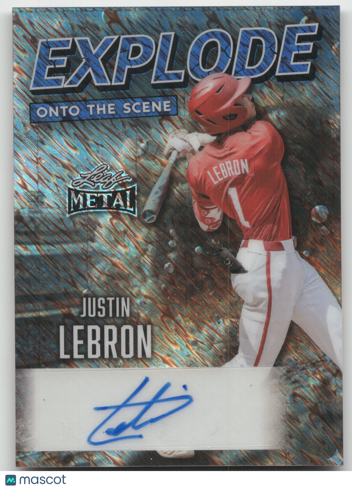 2026 Leaf Metal Explode Onto The Scene Justin Lebron #EA-JL1 Blue 4/5