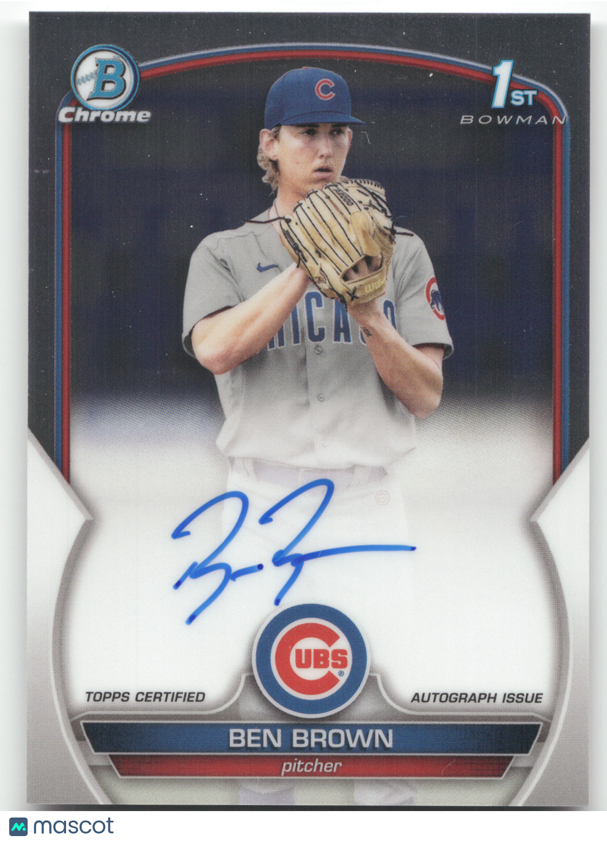 2023 Bowman Chrome Prospect Autographs Ben Brown #CPA-BBN 1st Bowman