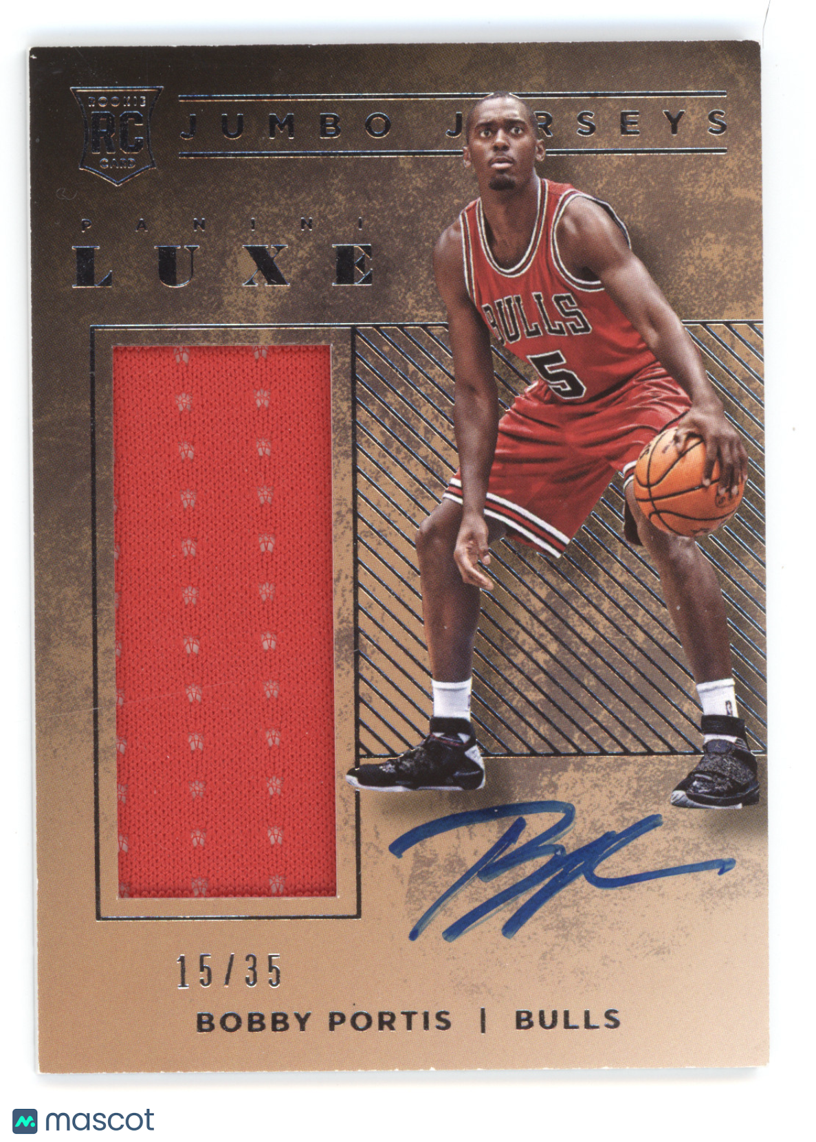 2015 Panini Luxe Jumbo Jerseys Bobby Portis #RJ-BPS RC 15/35