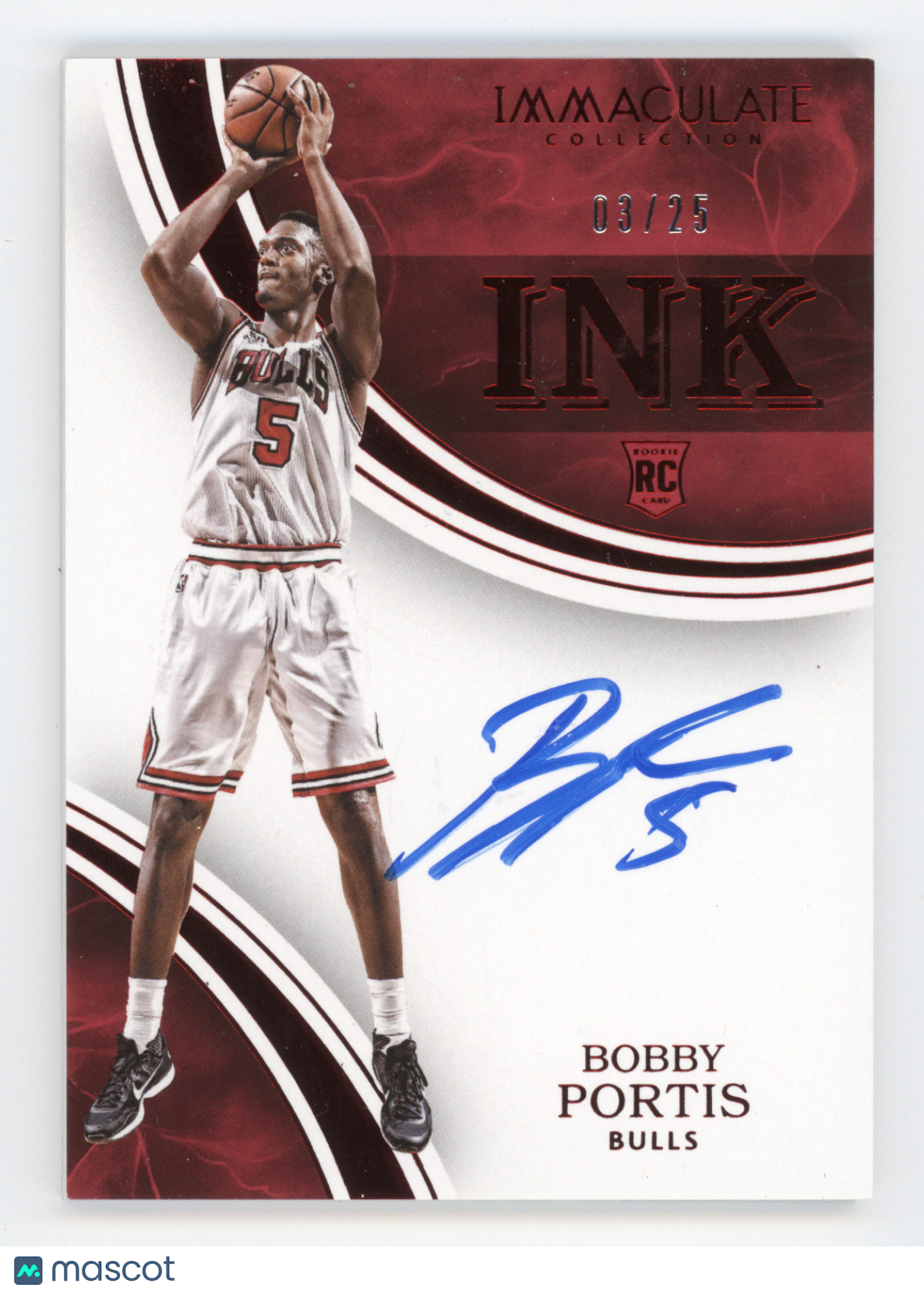 2015 Panini Immaculate Collection Ink Bobby Portis #IK-BPO RC 03/25