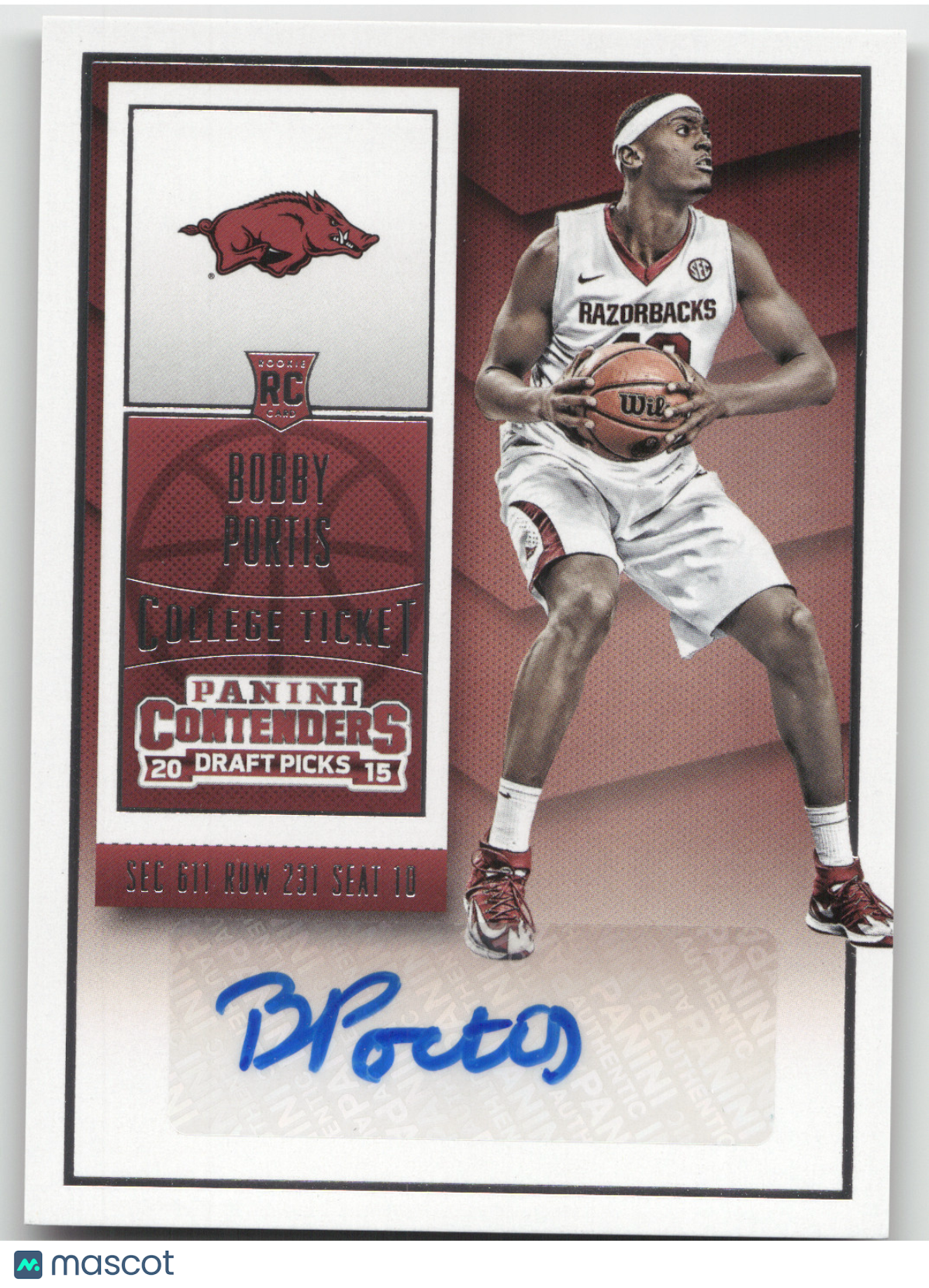 2015 Panini Contenders Draft Picks Bobby Portis #105 RC