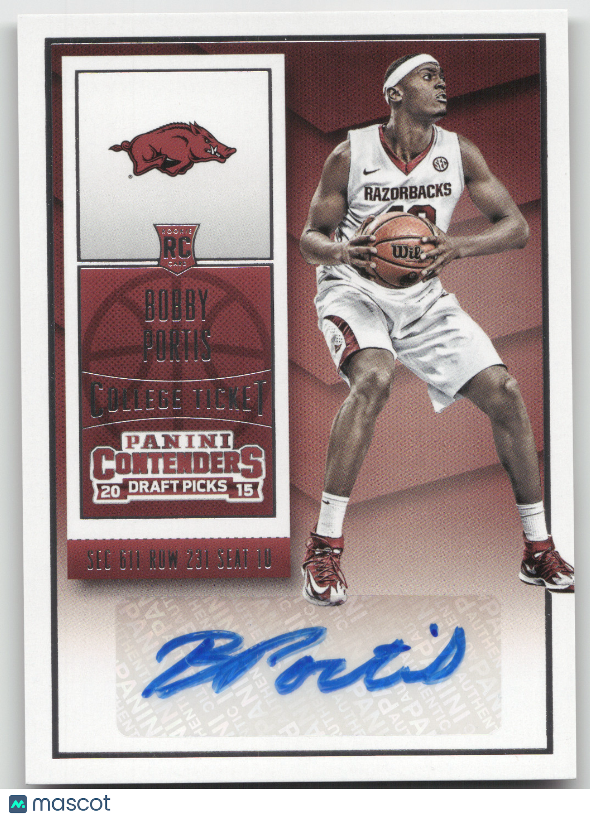 2015 Panini Contenders Draft Picks Bobby Portis #105 RC