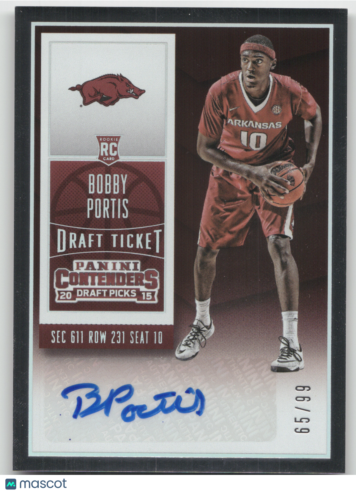 2015 Panini Contenders Draft Picks Bobby Portis #105 65/99 RC
