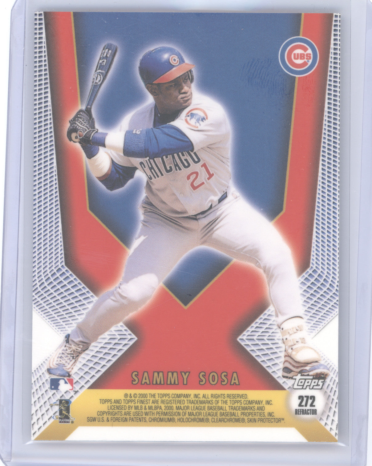 2000 Topps Finest Counterparts Ken Griffey Jr. Sammy Sosa #272 Refractor