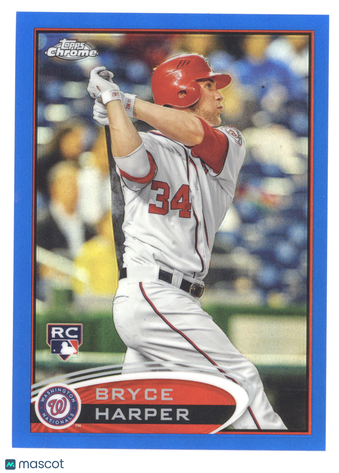 2012 Topps Chrome Bryce Harper #196 Blue Refractor RC 135/199