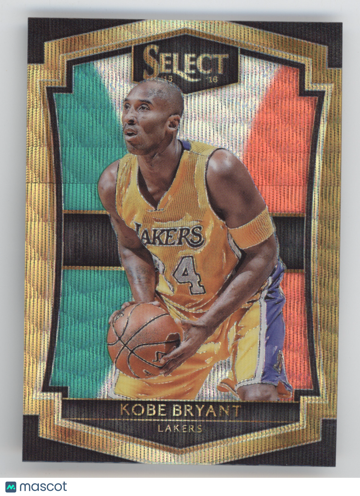2015 Panini Select Prizm Kobe Bryant #186 Tri Color Prizm