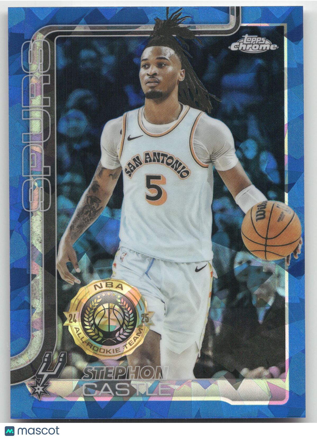 2025 Topps Chrome Sapphire Basketball Stephon Castle #228