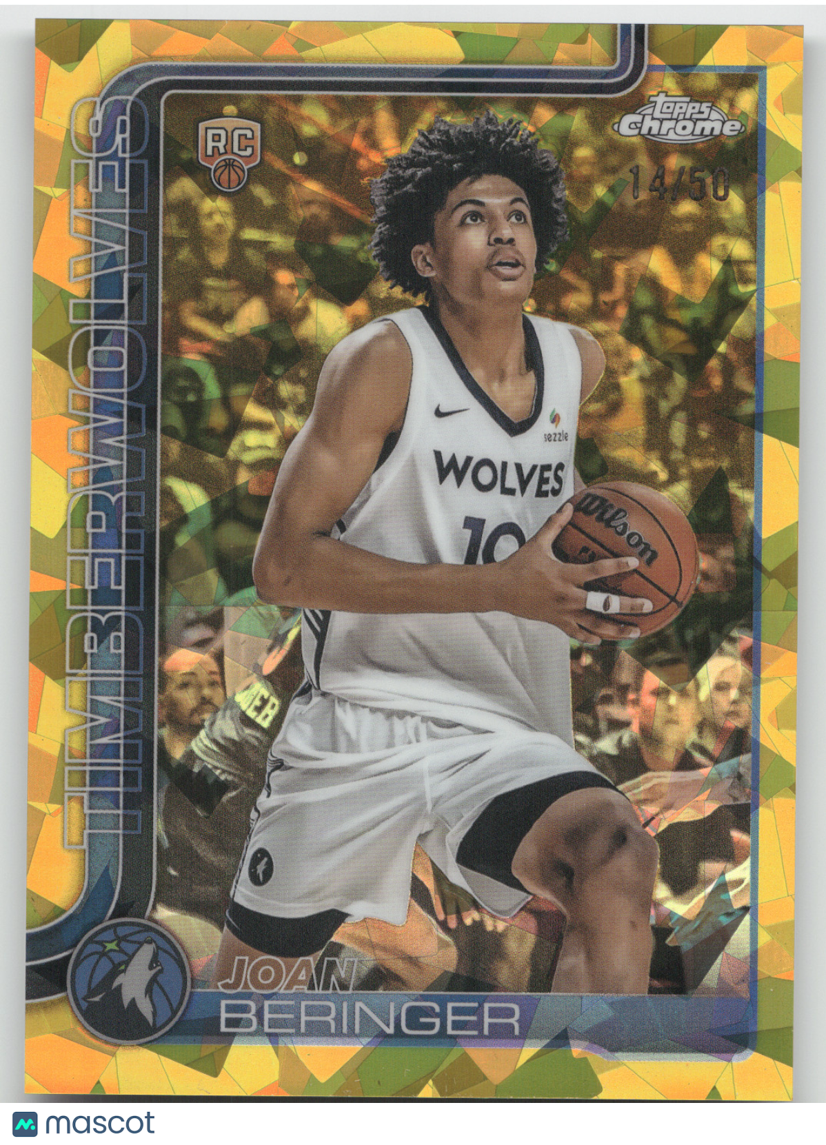 2025 Topps Chrome Sapphire Joan Beringer #267 Gold RC 14/50
